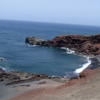 El Golfo - the view from the path viewpoint of Charco de los Clicos